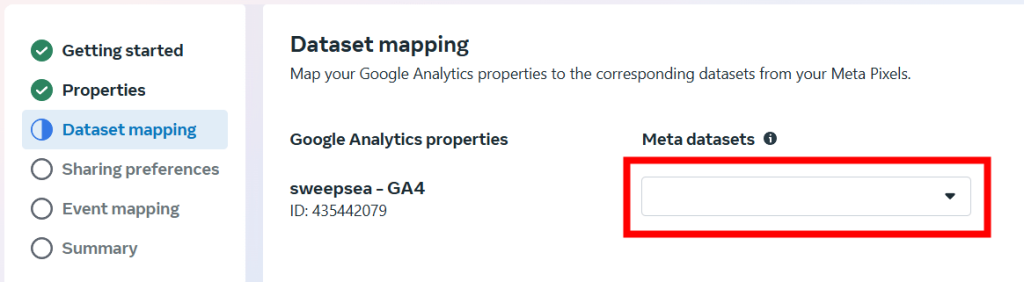 selecting meta dataset