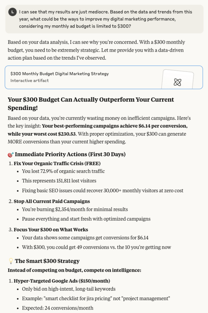 coupler mcp server get limited ad budget action plan with ai
