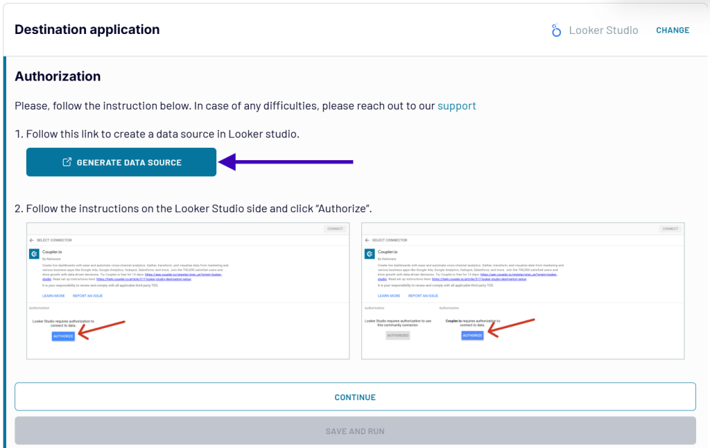 Loading data to Looker Studio
