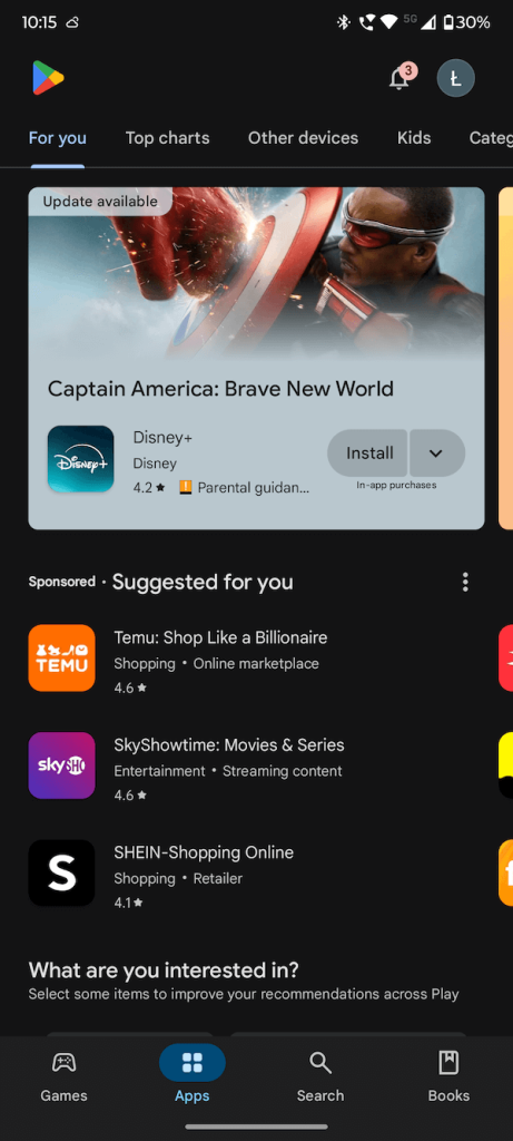 google ads for small business app ad example