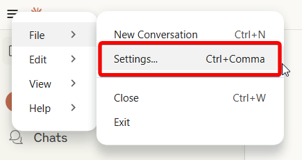 file => settings claude desktop