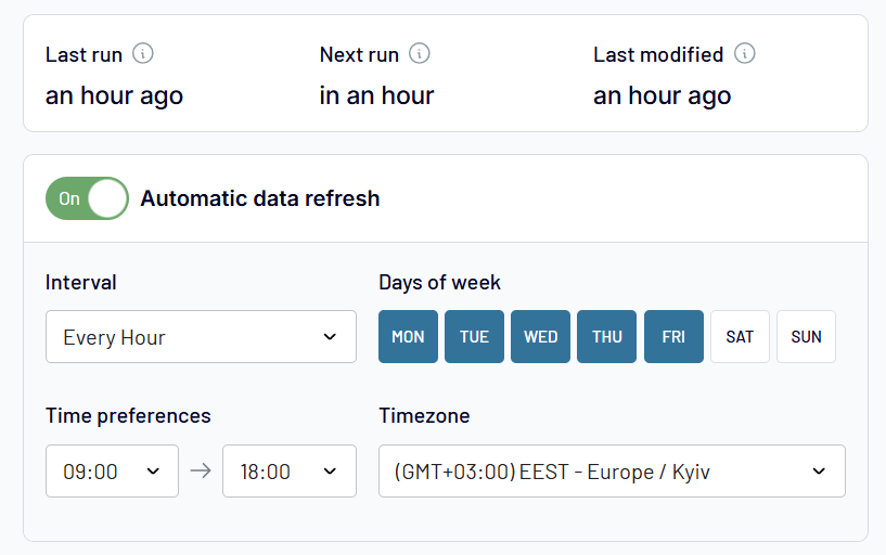 coupler.io automatic refresh