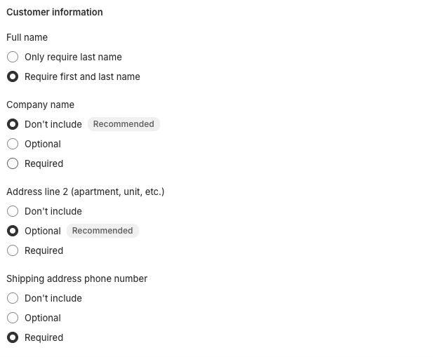 CutsomerInformationCheckout