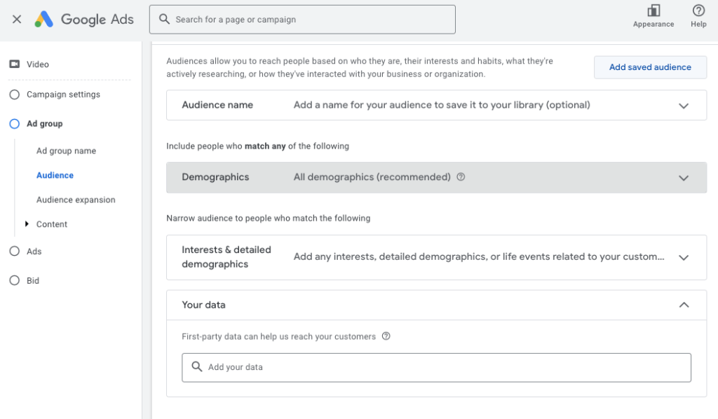 GoogleAdsAudience