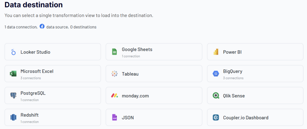 Data destination Coupler io
