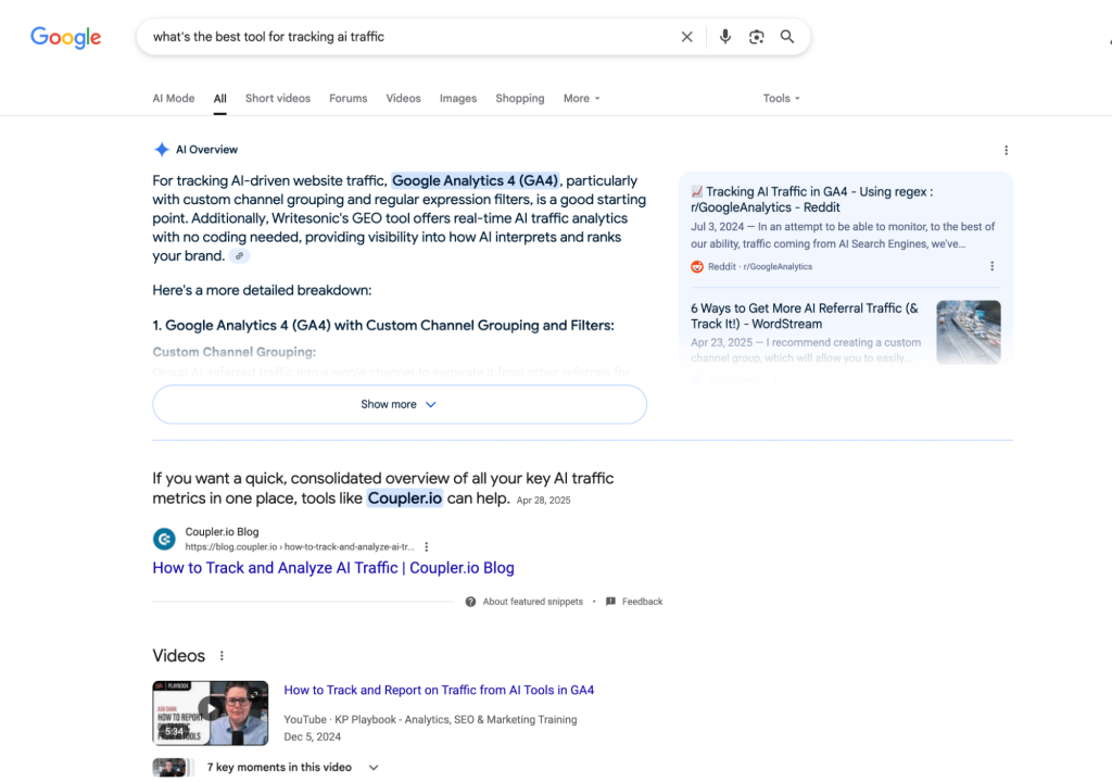 ai overview quick answers zero click ser ai seo