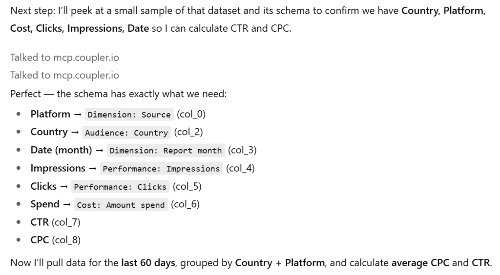query dataflow