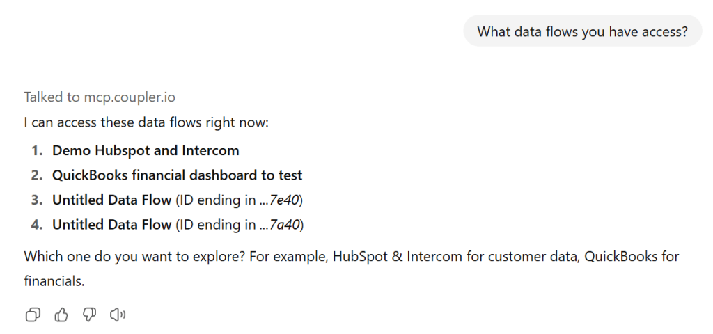 dataflows chatgpt has access to
