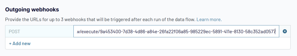 outgoing webhook