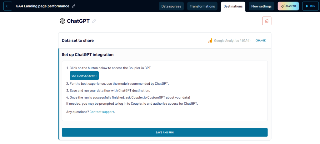 chatgpt integration setup
