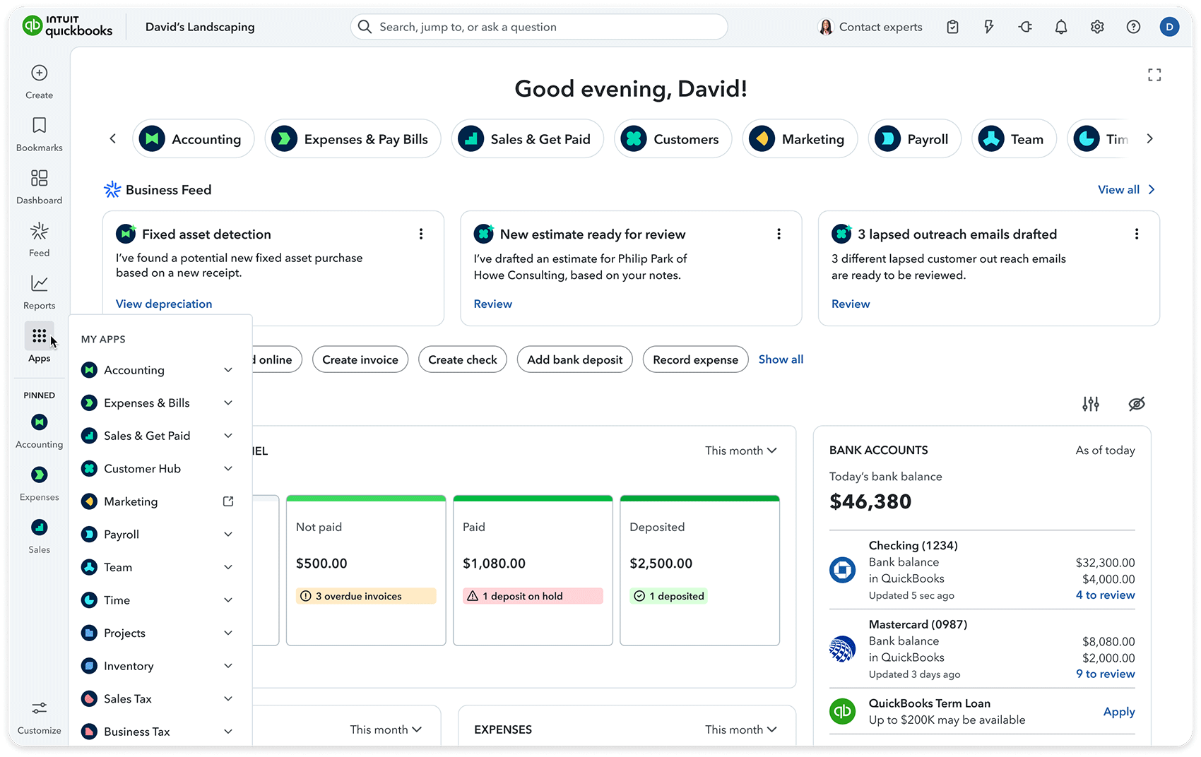 AI decision dashboard with analytics and insights overview