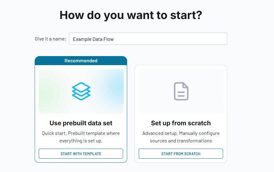 how to create a coupler io data flow
