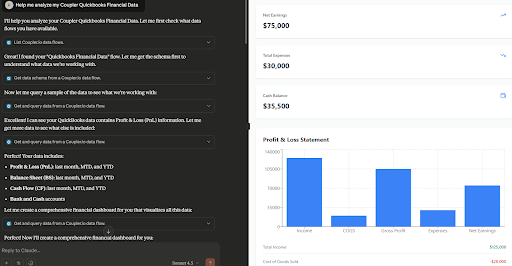 analyzing financial data with claude