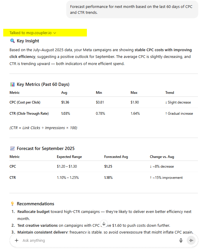 forecast and prioritization