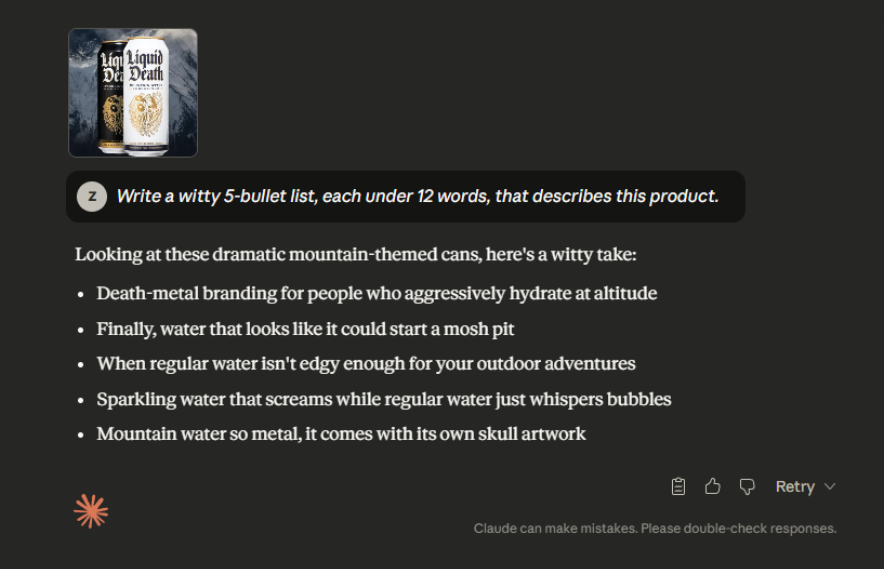 Output focused prompts Claude