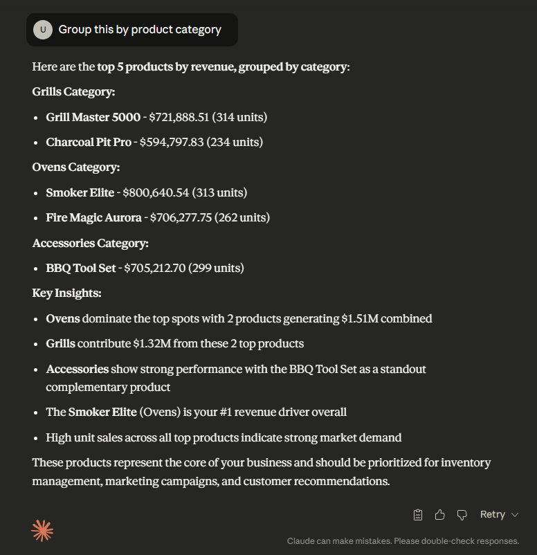 extracting key product insights from claude