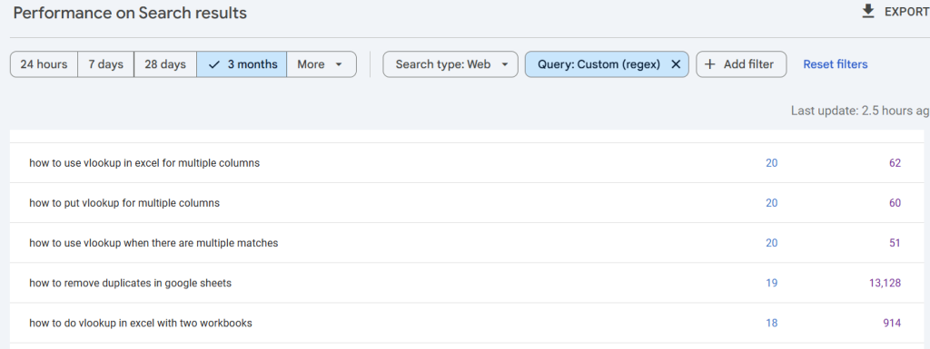 5.regex query structured questions