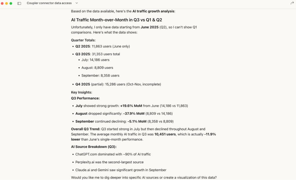 ai traffic analysis llm insights