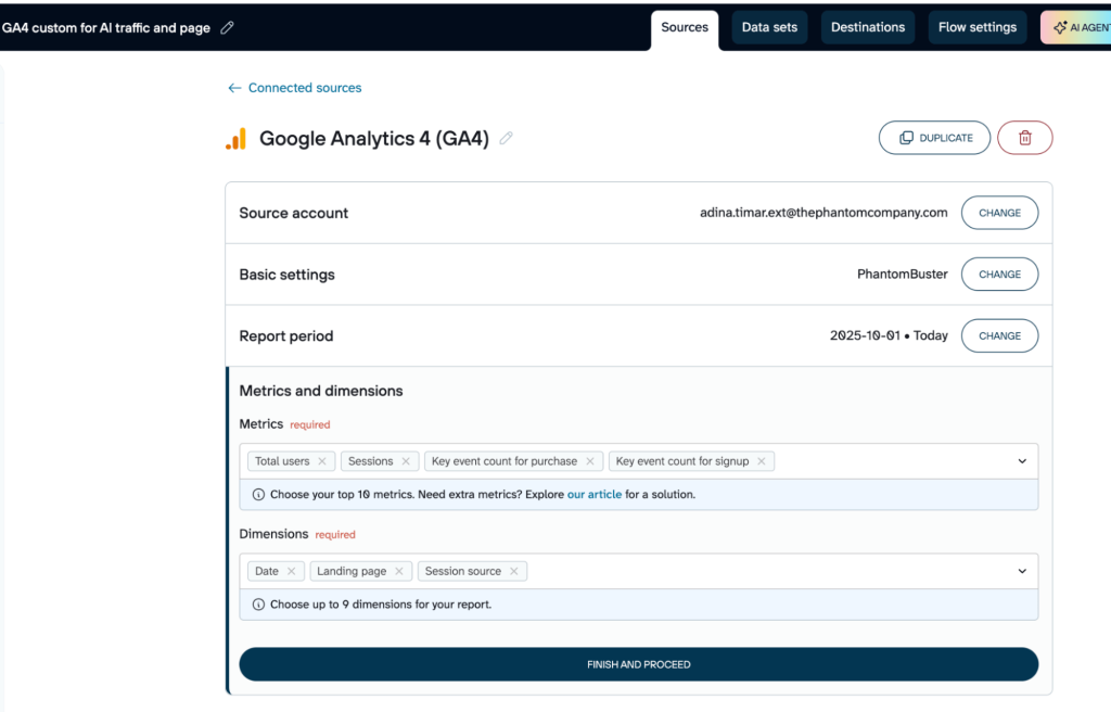ga4 data flow sources coupler