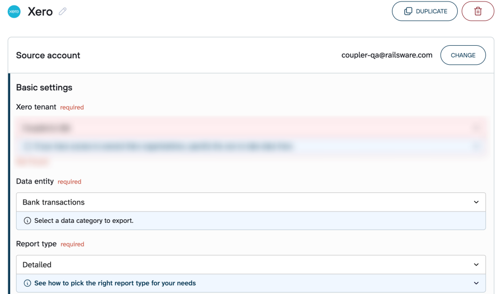 Setting up Xero as a data source in Coupler.io