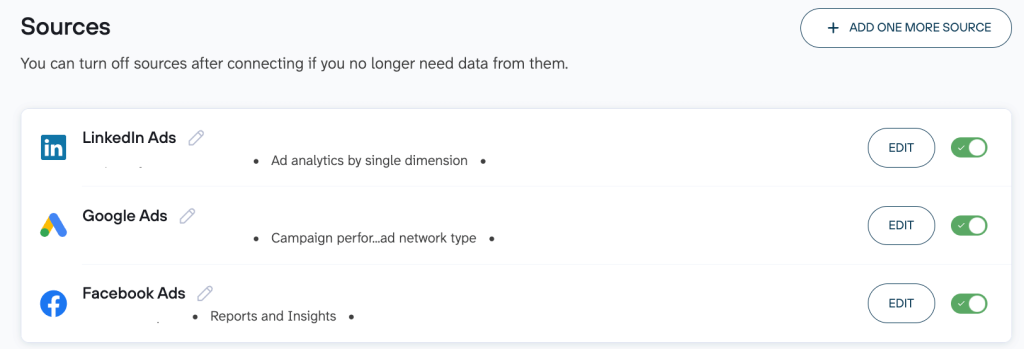 connect sources append