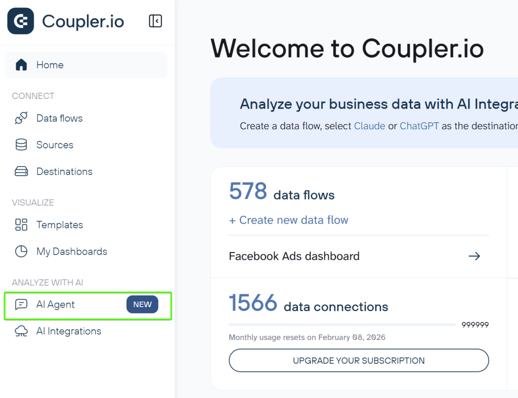 AI agent from sidebar