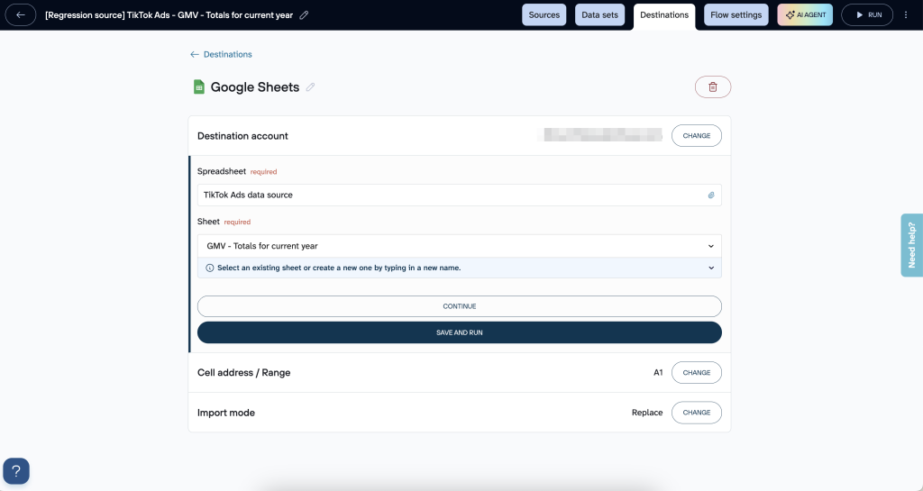 tiktok gmv destination