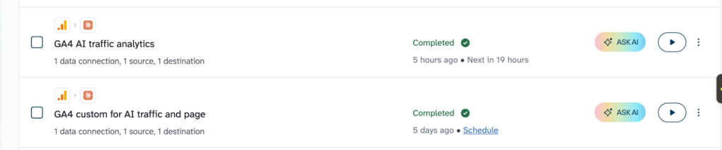 two data flows Coupler