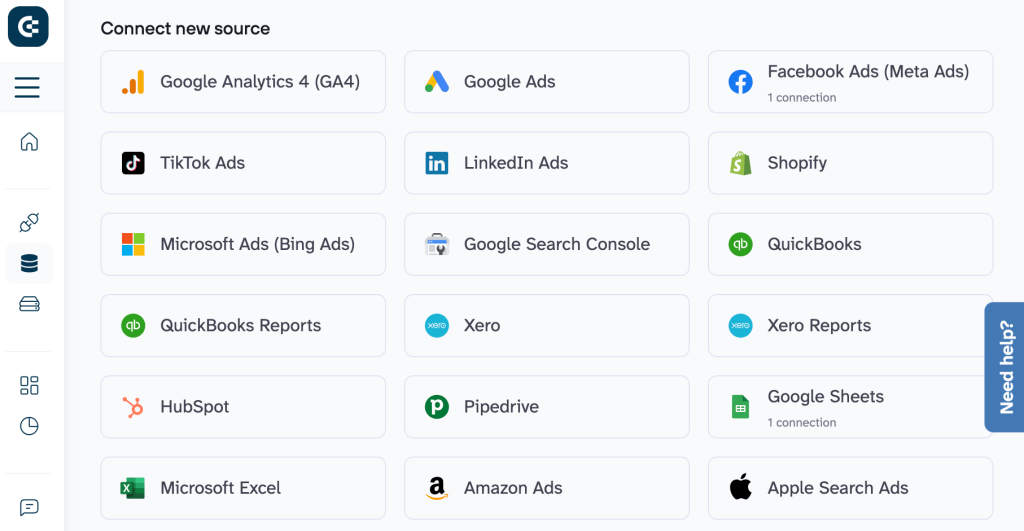 Coupler.io data sources