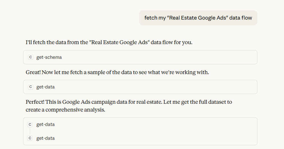 ai inetgration fetching ads data with coupler and claude