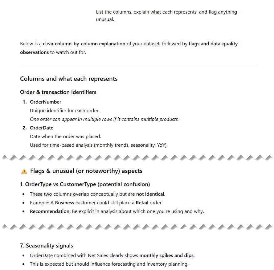 Asking ChatGPT to explore data