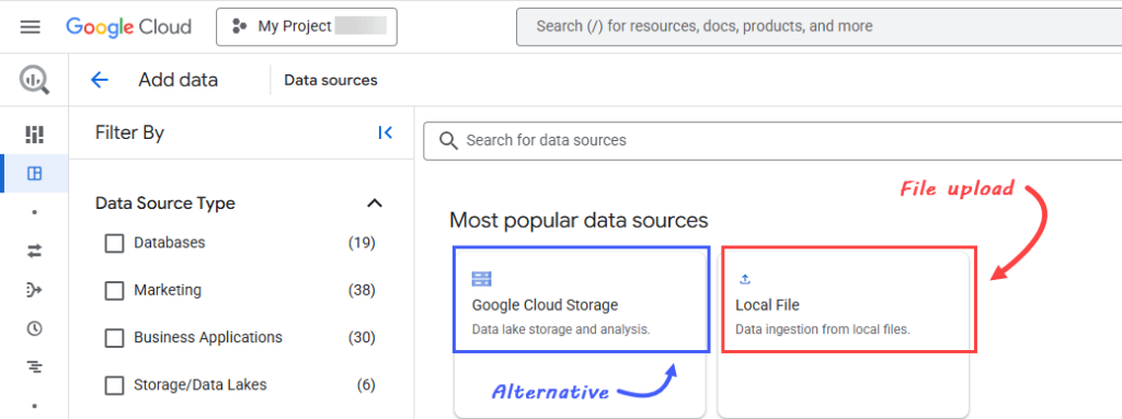 BigQuery Uploading from a local file