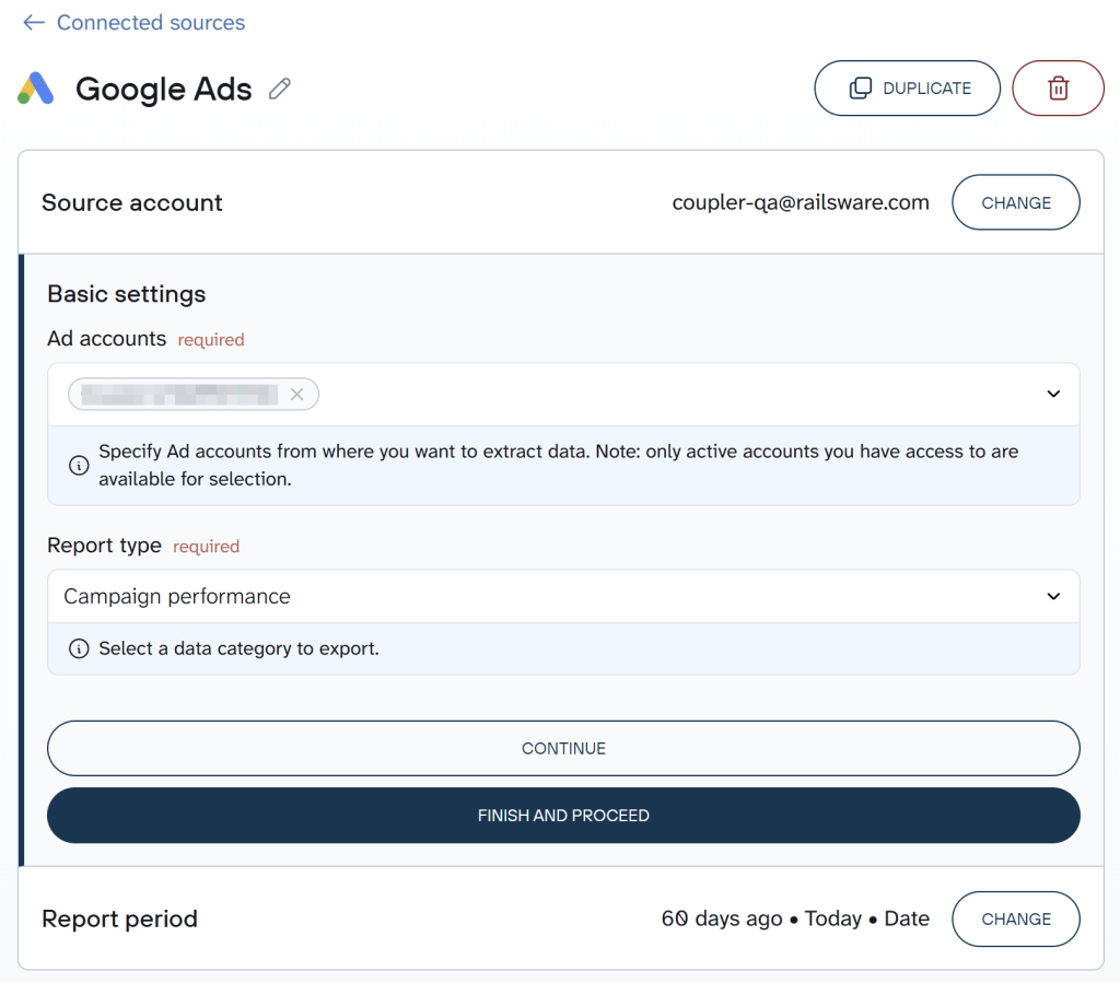 connect coupler to google ads