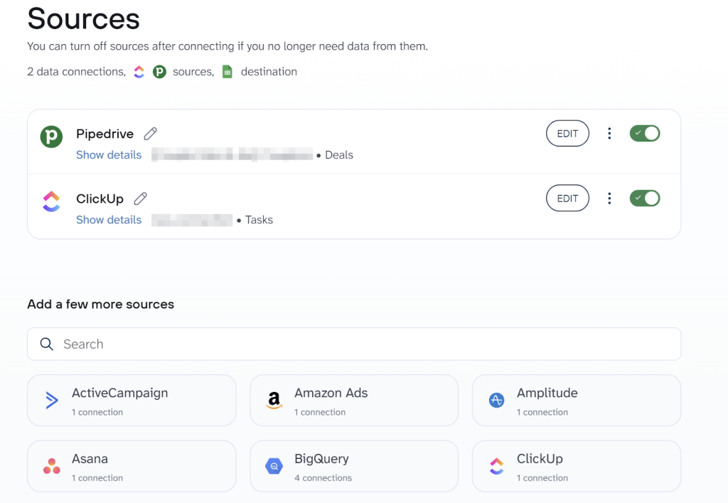 Use case 1 (sources)