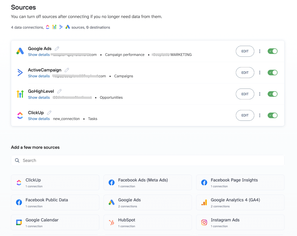 Use case 2 (sources)