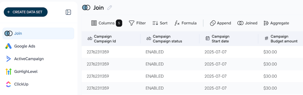 Use case 2 (data set)