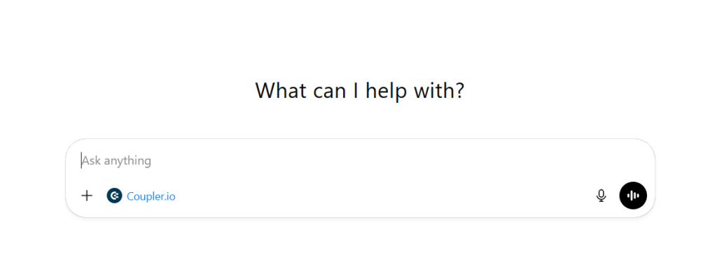 starting chat using coupler app in chatgpt