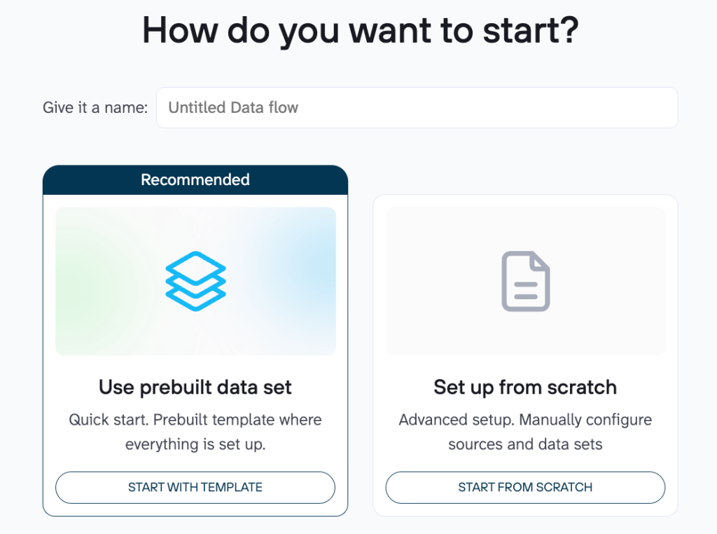 Pre built data set (1)