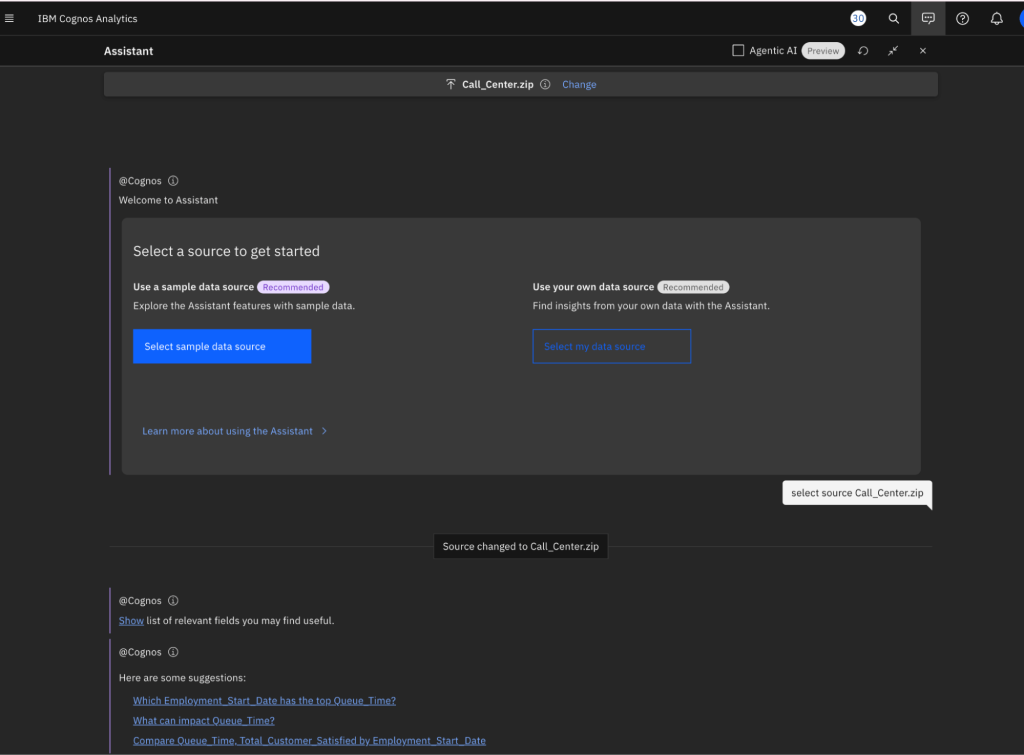 ibm cognos analytics ai tool