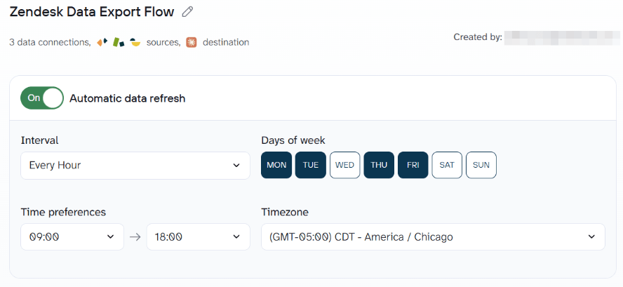 Data scheduling in Coupler.io