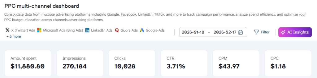 KPIs from multiple sources
