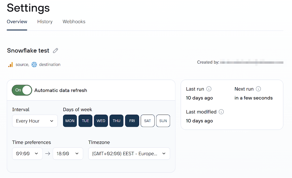 snowflake import frequency