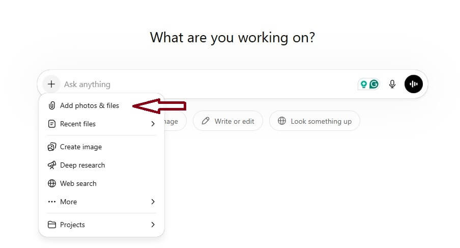Upload CSV to ChatGPT
