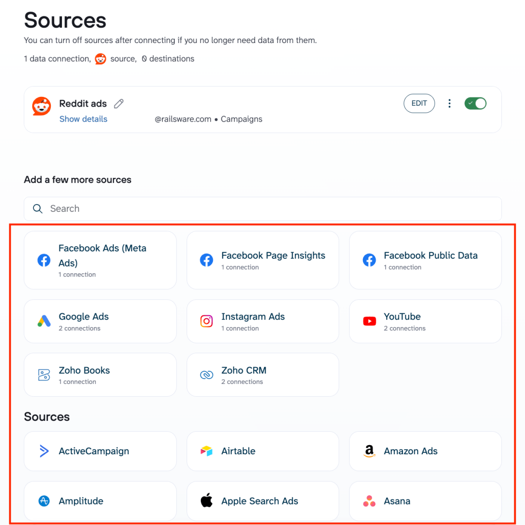 reddit connector sources