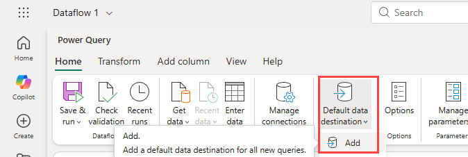 Loading the data to a destination