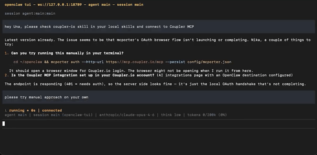 manula approach to connect