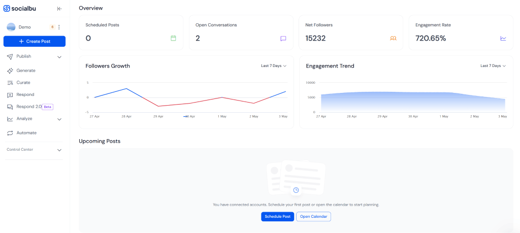 socialbu dashboard