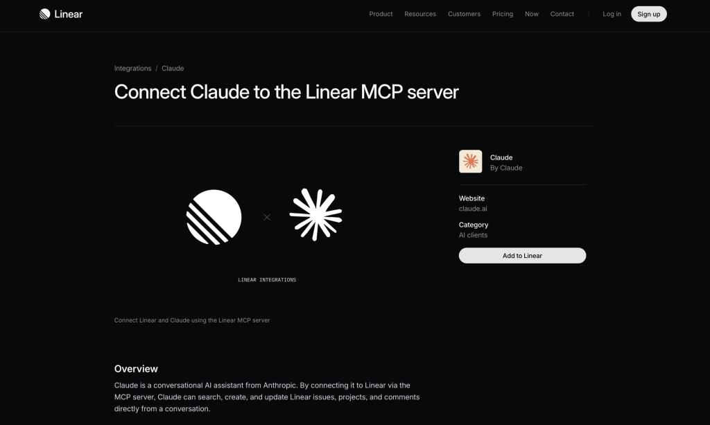 linear claude connector